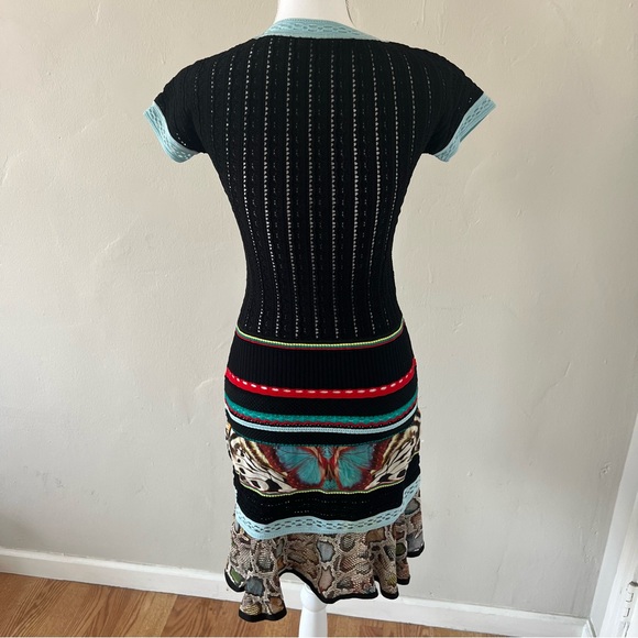 Roberto Cavalli knit mixed print dress - Picture 2 of 3